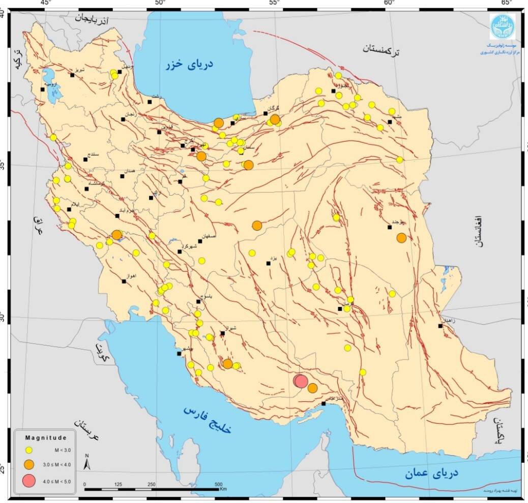 Some 100 earthquakes hit Iran in a week