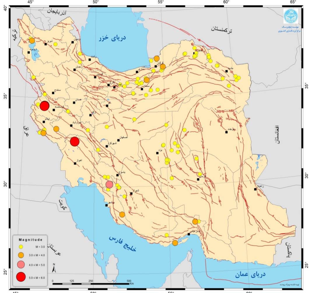 Iran shakes with 128 earthquakes in a week