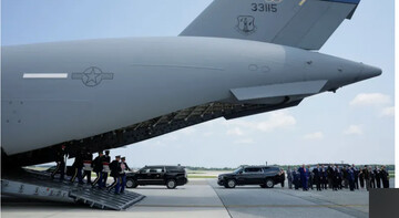 The remains of a U.S. soldier killed in Jordan being transferred, Dover, Delaware, July 2026 / Reuters
