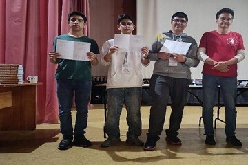 Iran receives honorary diploma at Intl. Mathematical Tournament of Towns