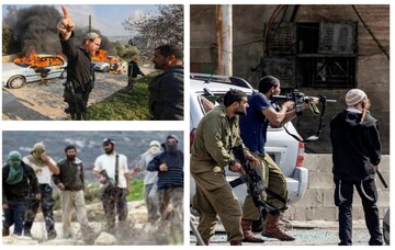 Settler militia commit crimes under the watch of Israeli troops in the occupied West Bank