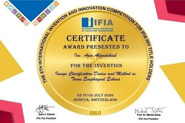 Iranian female cardiologist garners gold medal at IFIA 2026