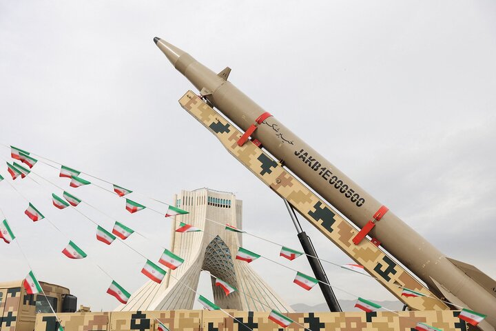 Iranian missile in Tehran