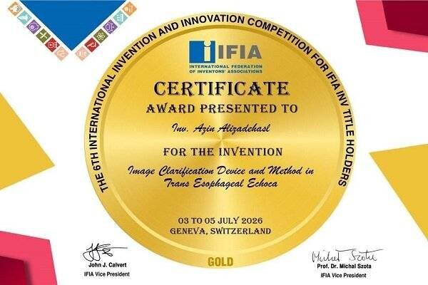 Iranian female cardiologist garners gold medal at IFIA 2026