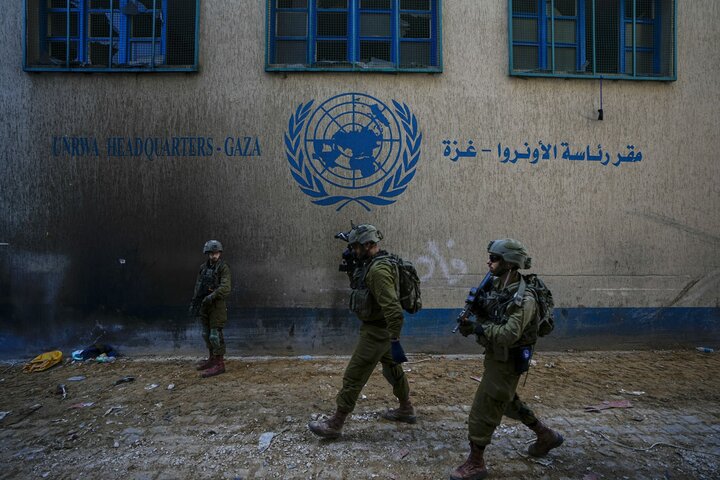 UNRWA sign