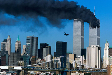 A view of Sept. 11 attacks on the World Trade Center