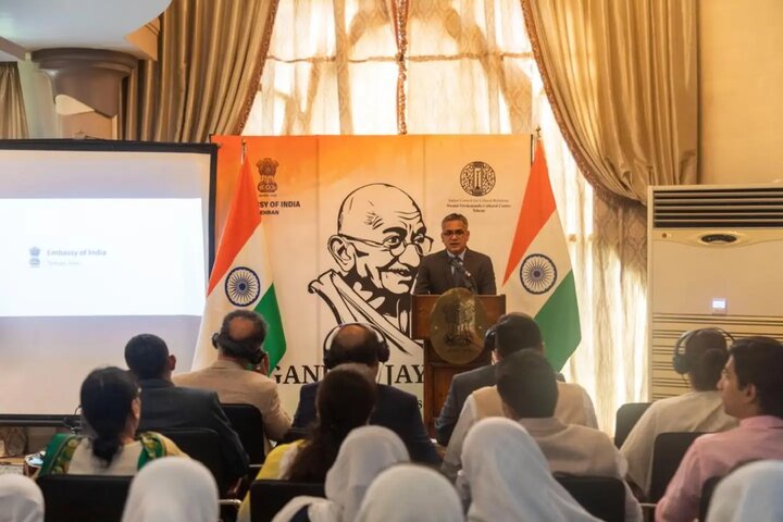 Indian Embassy unveils Gandhi statue on 157th birth anniversary, affirms enduring Iran-India ties