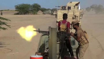 A screen grab taken from video released by the pro-Yemeni government Southern Giants Brigades on 6 October 2026 shows fighting with Ansarallah  near the Bab al-Mandab Strait (AFP)