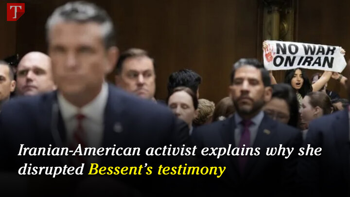 Iranian-American activist explains why she disrupted Bessent’s testimony