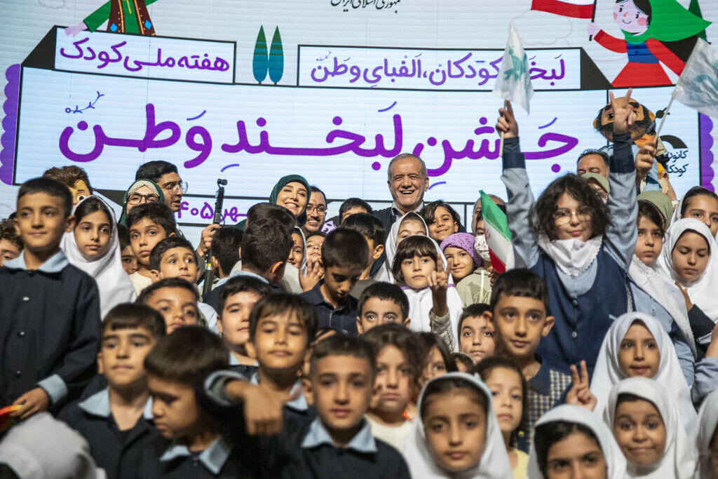 President Pezeshkian joins children at “Smile of the Homeland” ceremony