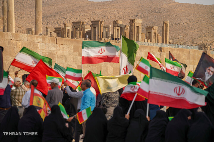 Iranians rally at Persepolis in defense of national identity after Rubio remarks