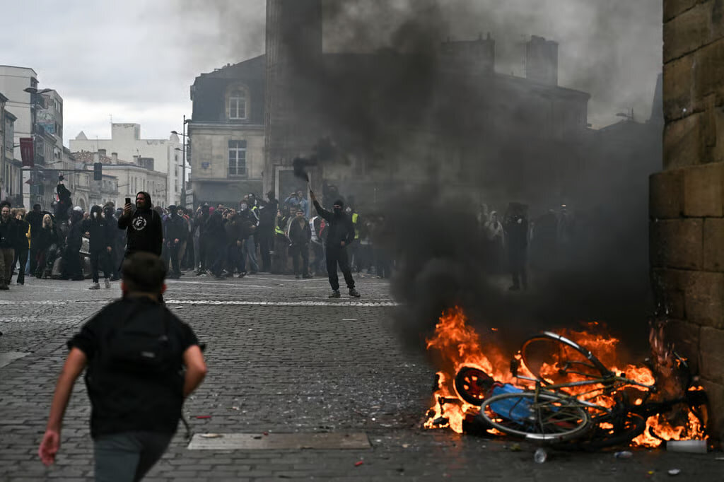 Students, farmers and the Yellow Jacket movement are taking to the street in France