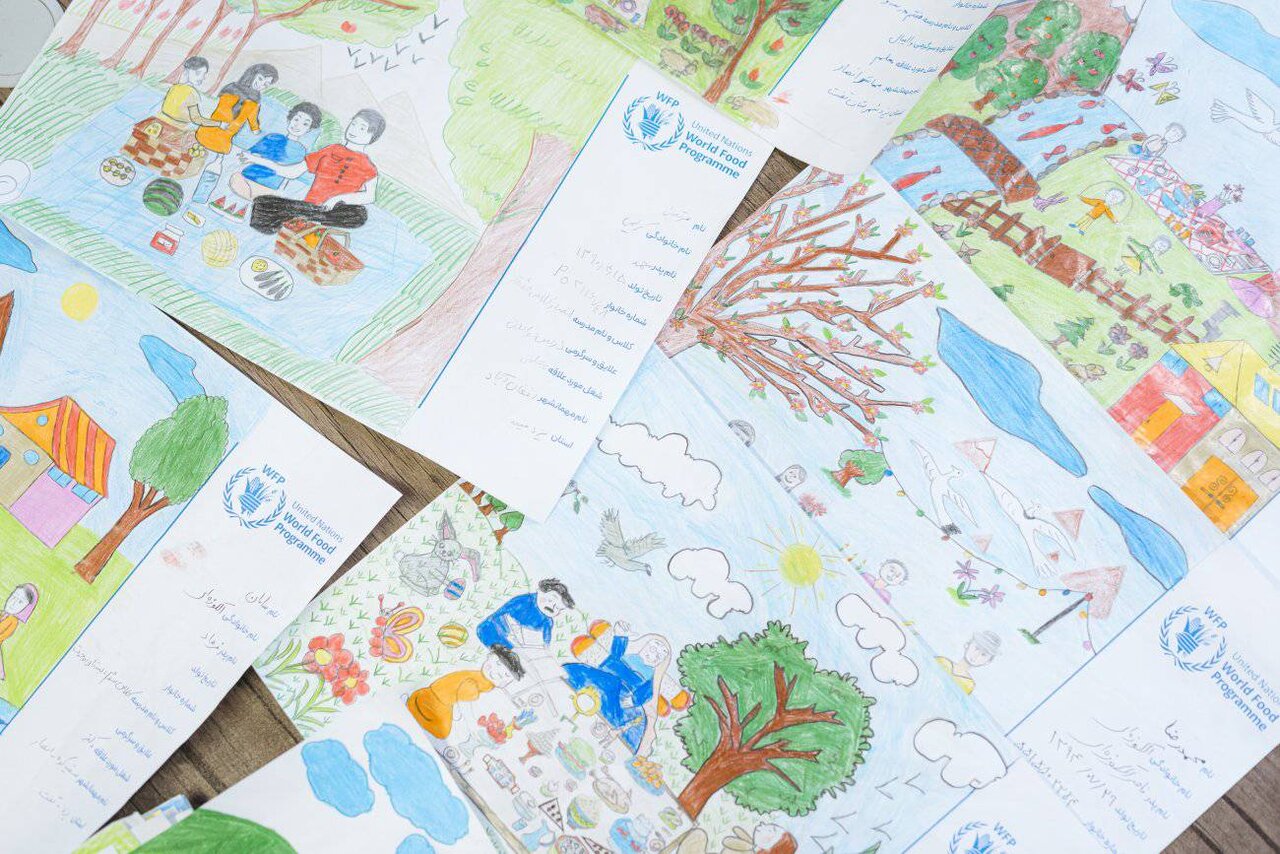 WFP showcases refugee children’s art to support humanitarian work in Iran