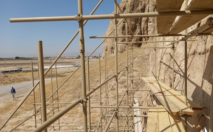 Restoration of Sassanid reliefs at Naqsh-e Rostam nears completion after three decades